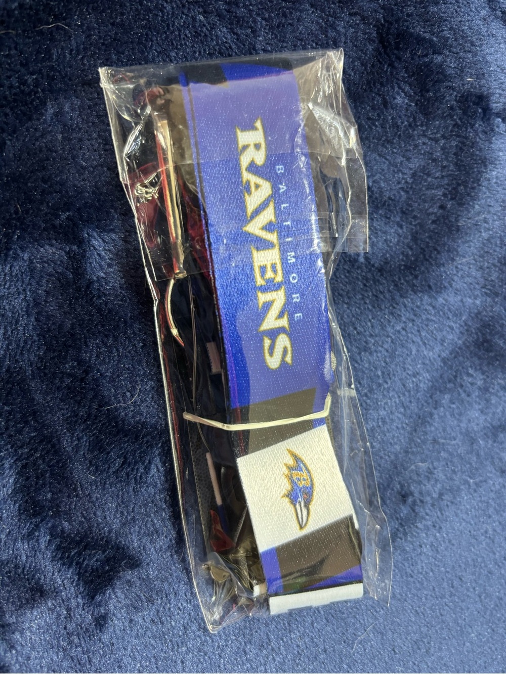 NFL Baltimore Ravens Blue & White Lanyard